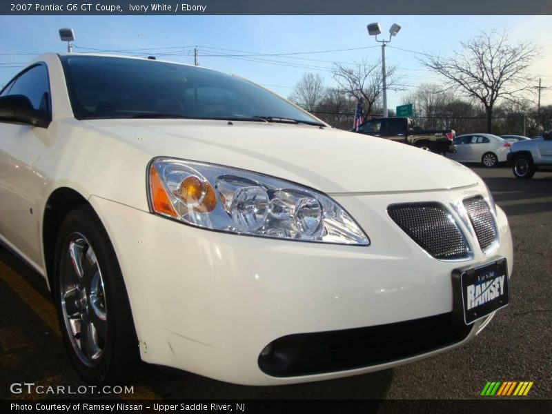 Ivory White / Ebony 2007 Pontiac G6 GT Coupe