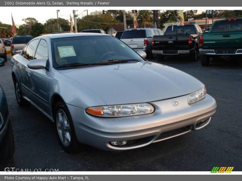 Sterling Metallic / Pewter 2001 Oldsmobile Alero GL Sedan