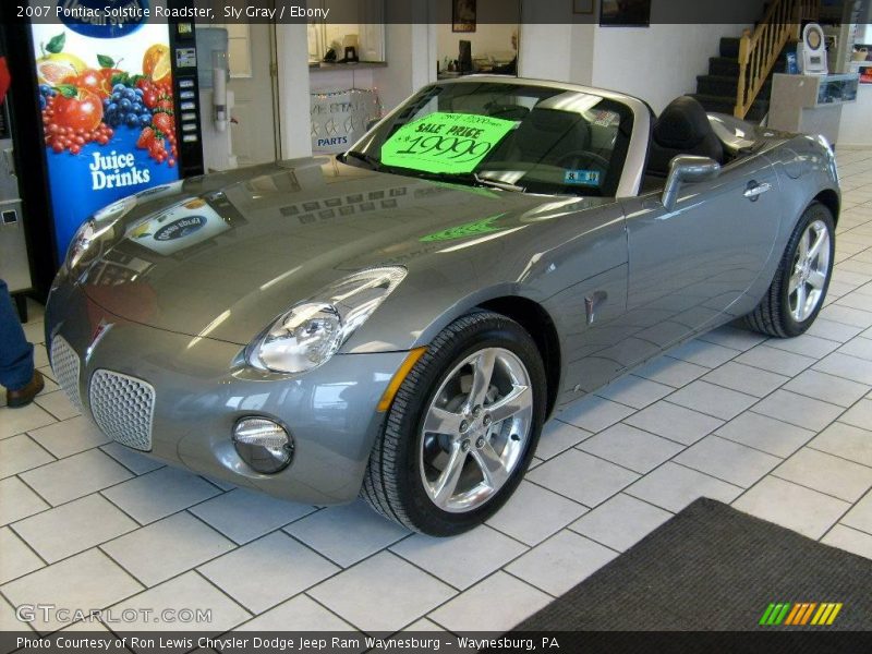 Sly Gray / Ebony 2007 Pontiac Solstice Roadster