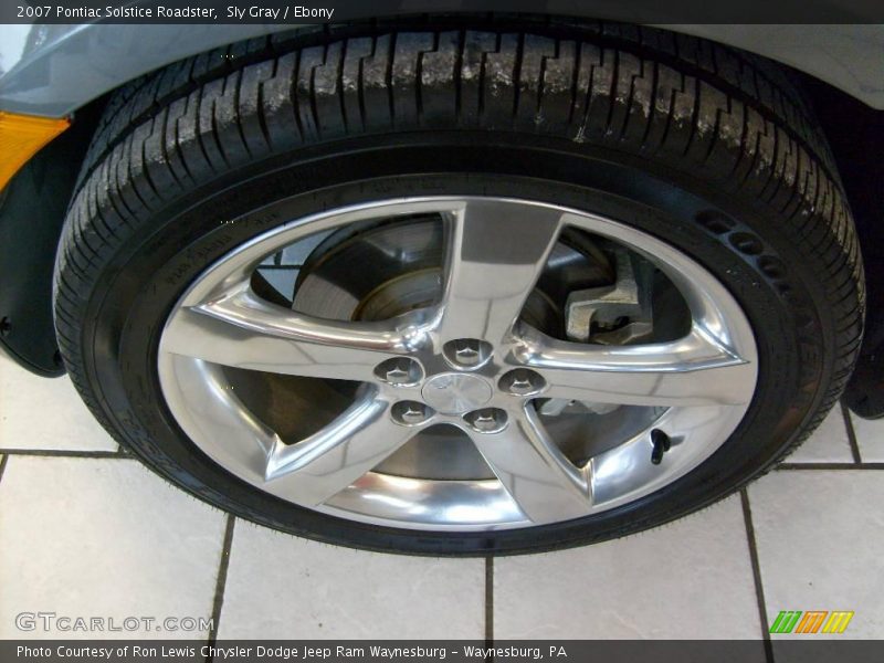 Sly Gray / Ebony 2007 Pontiac Solstice Roadster