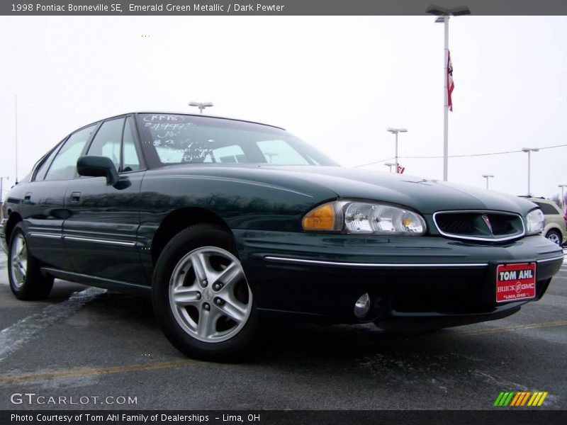 Emerald Green Metallic / Dark Pewter 1998 Pontiac Bonneville SE