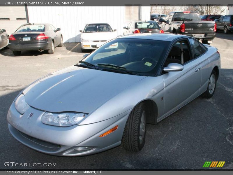 Silver / Black 2002 Saturn S Series SC2 Coupe