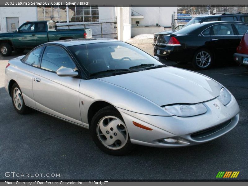 Silver / Black 2002 Saturn S Series SC2 Coupe