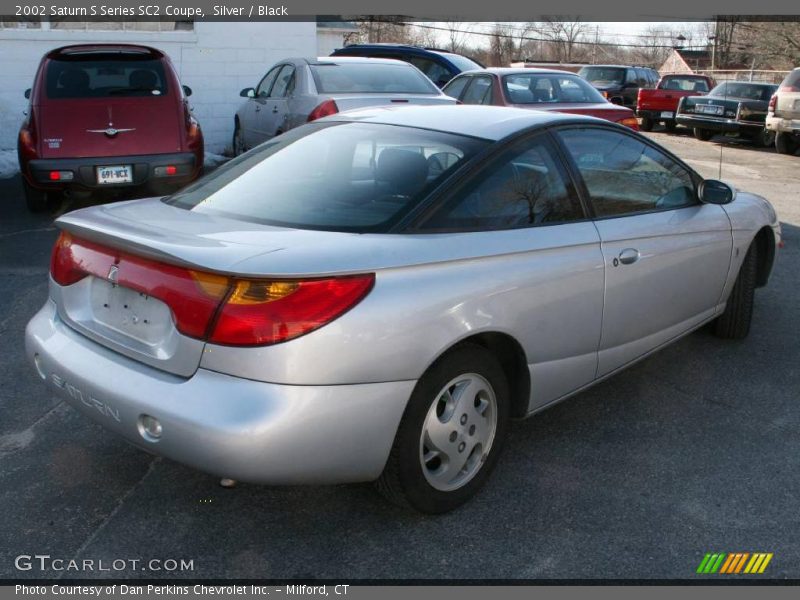 Silver / Black 2002 Saturn S Series SC2 Coupe