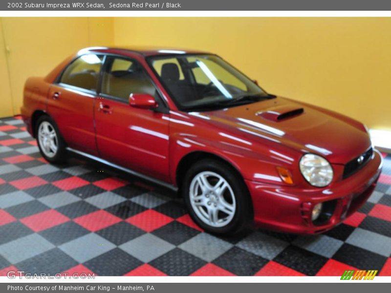 Sedona Red Pearl / Black 2002 Subaru Impreza WRX Sedan