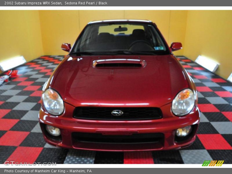 Sedona Red Pearl / Black 2002 Subaru Impreza WRX Sedan
