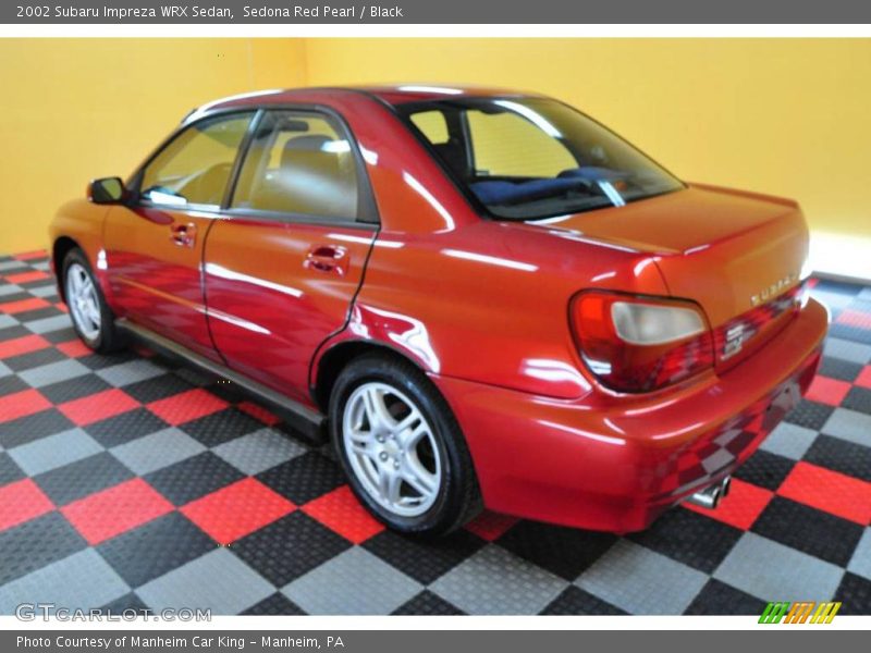 Sedona Red Pearl / Black 2002 Subaru Impreza WRX Sedan