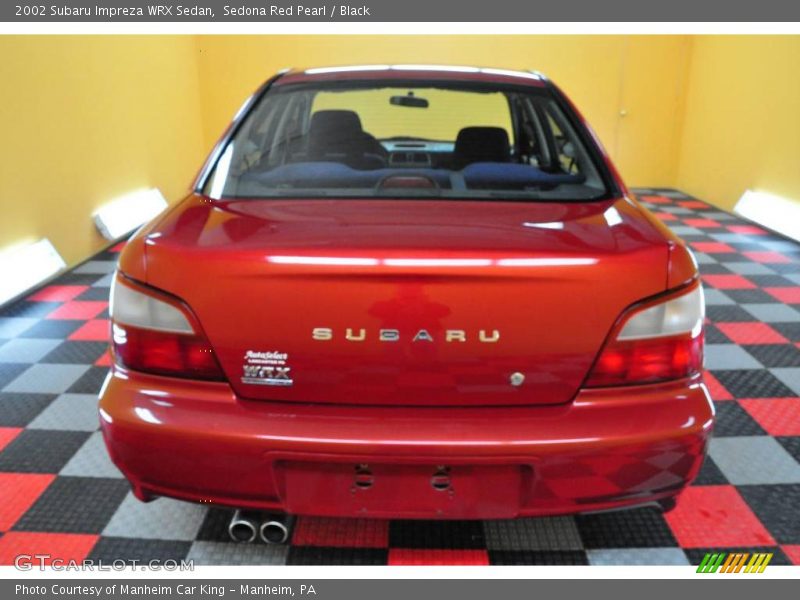 Sedona Red Pearl / Black 2002 Subaru Impreza WRX Sedan