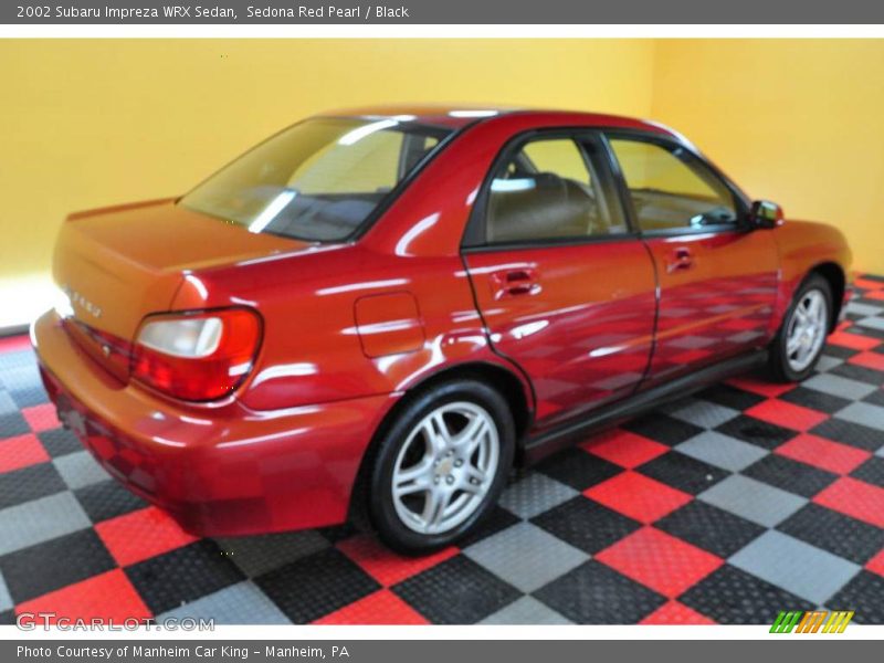 Sedona Red Pearl / Black 2002 Subaru Impreza WRX Sedan