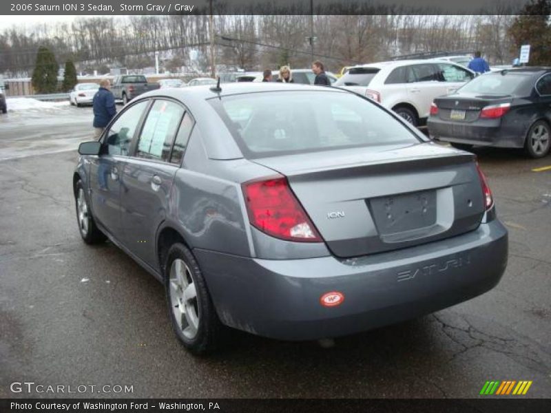 Storm Gray / Gray 2006 Saturn ION 3 Sedan