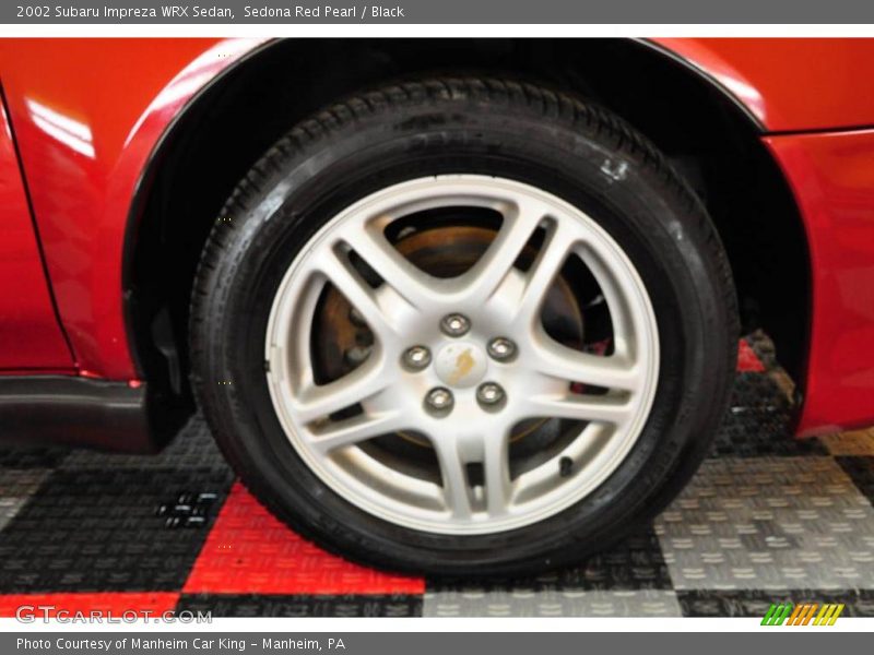 Sedona Red Pearl / Black 2002 Subaru Impreza WRX Sedan