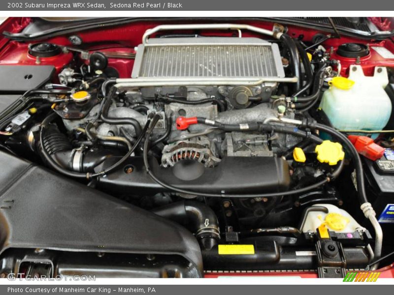 Sedona Red Pearl / Black 2002 Subaru Impreza WRX Sedan