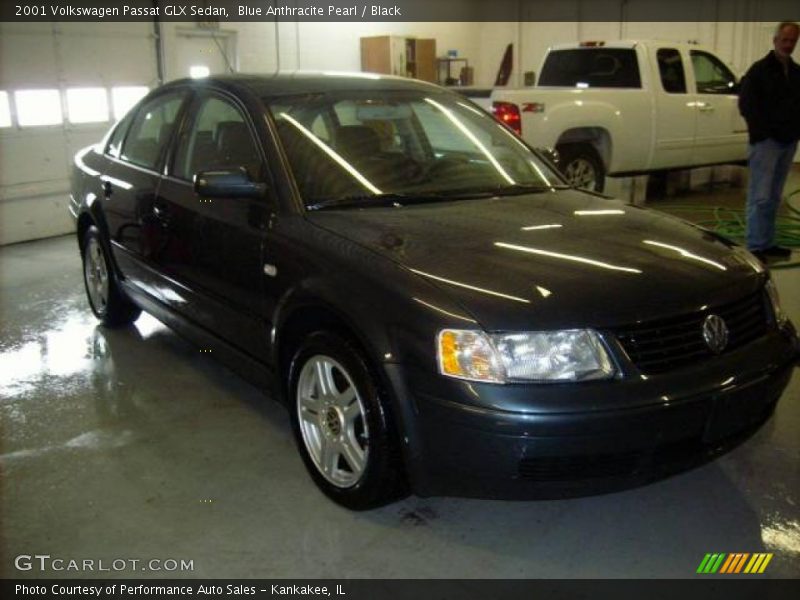 Blue Anthracite Pearl / Black 2001 Volkswagen Passat GLX Sedan