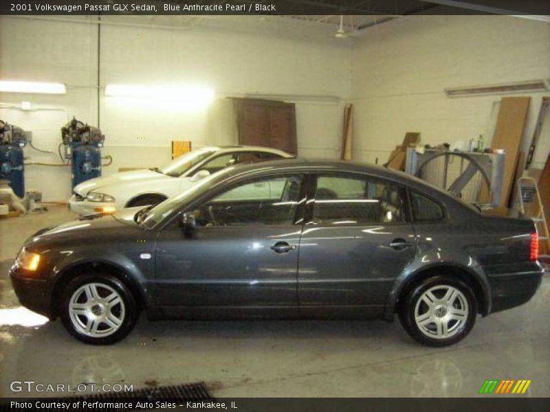 Blue Anthracite Pearl / Black 2001 Volkswagen Passat GLX Sedan