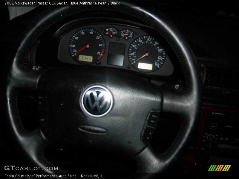 Blue Anthracite Pearl / Black 2001 Volkswagen Passat GLX Sedan