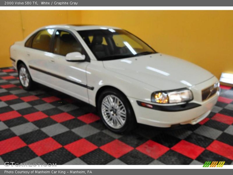 White / Graphite Gray 2000 Volvo S80 T6