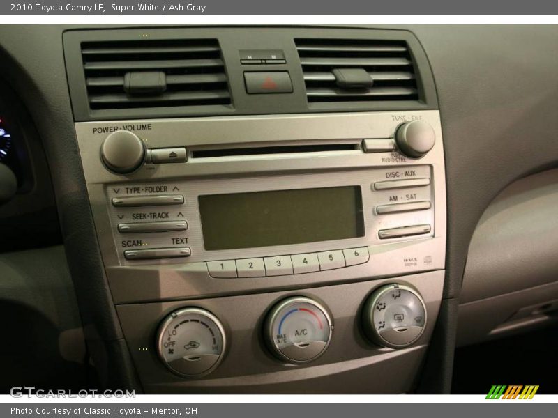 Super White / Ash Gray 2010 Toyota Camry LE