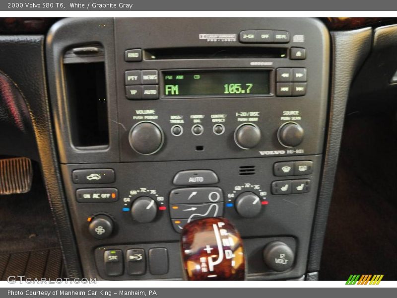 White / Graphite Gray 2000 Volvo S80 T6