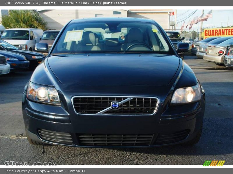 Barents Blue Metallic / Dark Beige/Quartz Leather 2005 Volvo S40 2.4i
