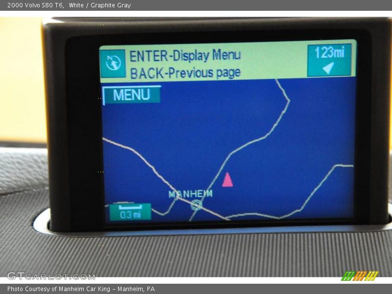 White / Graphite Gray 2000 Volvo S80 T6