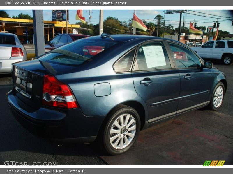 Barents Blue Metallic / Dark Beige/Quartz Leather 2005 Volvo S40 2.4i