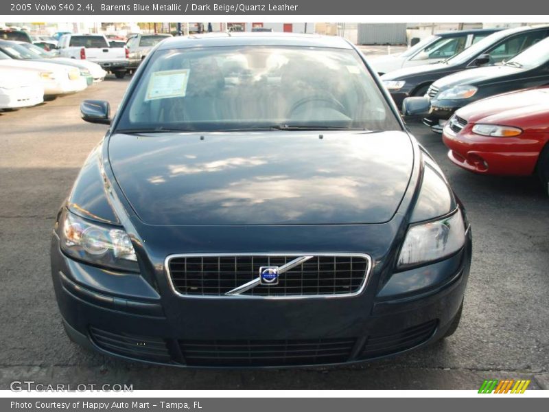 Barents Blue Metallic / Dark Beige/Quartz Leather 2005 Volvo S40 2.4i