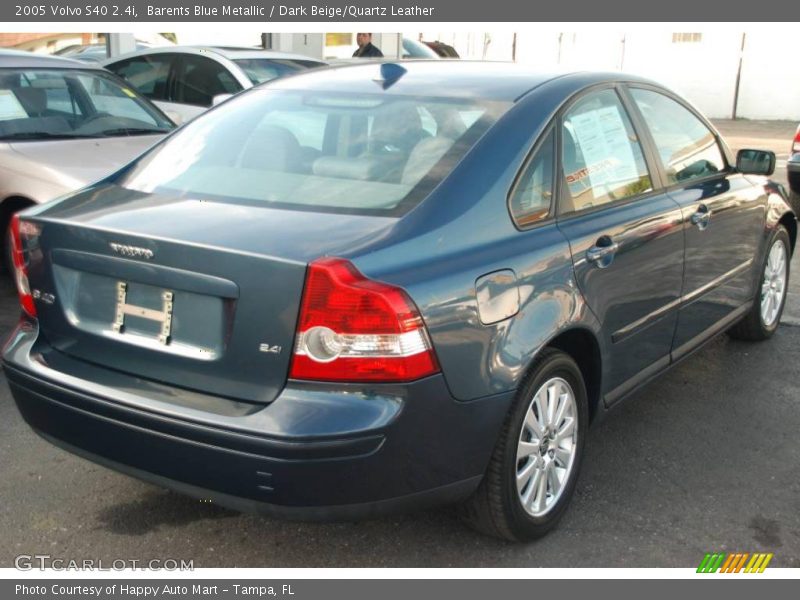Barents Blue Metallic / Dark Beige/Quartz Leather 2005 Volvo S40 2.4i