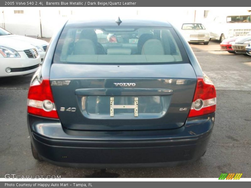 Barents Blue Metallic / Dark Beige/Quartz Leather 2005 Volvo S40 2.4i