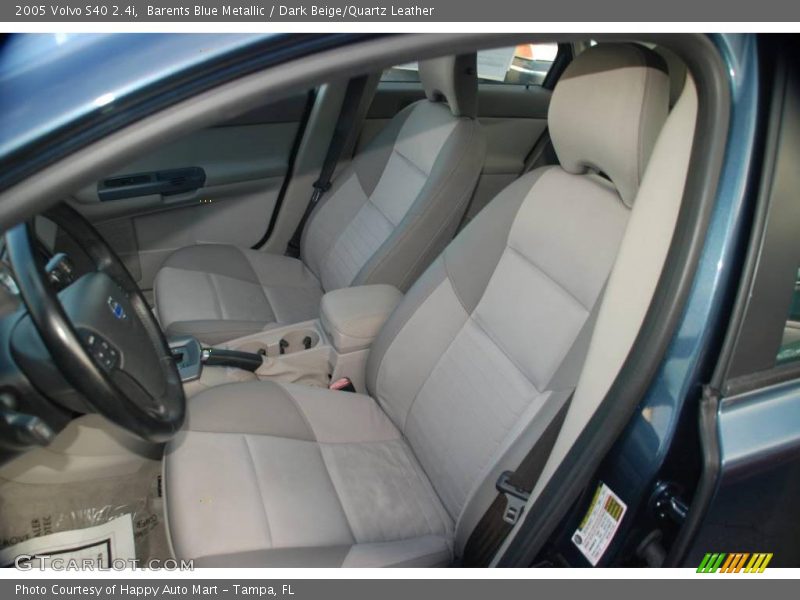 Barents Blue Metallic / Dark Beige/Quartz Leather 2005 Volvo S40 2.4i