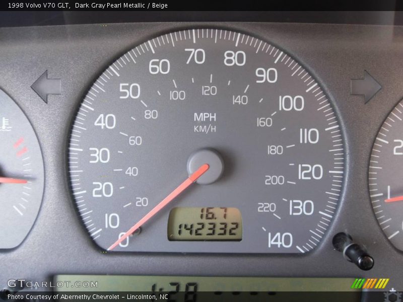 Dark Gray Pearl Metallic / Beige 1998 Volvo V70 GLT