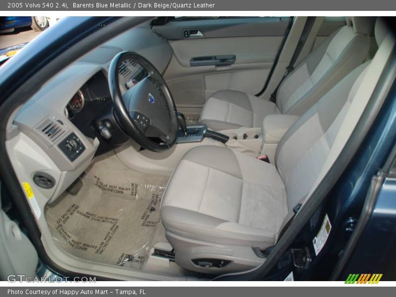 Barents Blue Metallic / Dark Beige/Quartz Leather 2005 Volvo S40 2.4i
