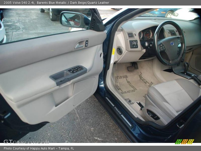 Barents Blue Metallic / Dark Beige/Quartz Leather 2005 Volvo S40 2.4i