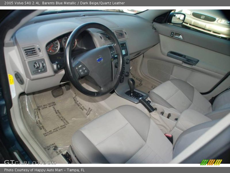 Barents Blue Metallic / Dark Beige/Quartz Leather 2005 Volvo S40 2.4i