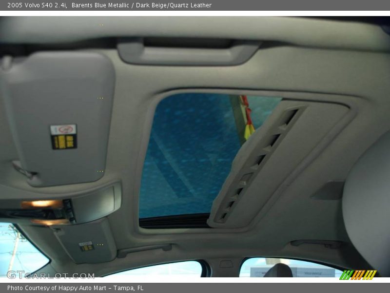 Barents Blue Metallic / Dark Beige/Quartz Leather 2005 Volvo S40 2.4i