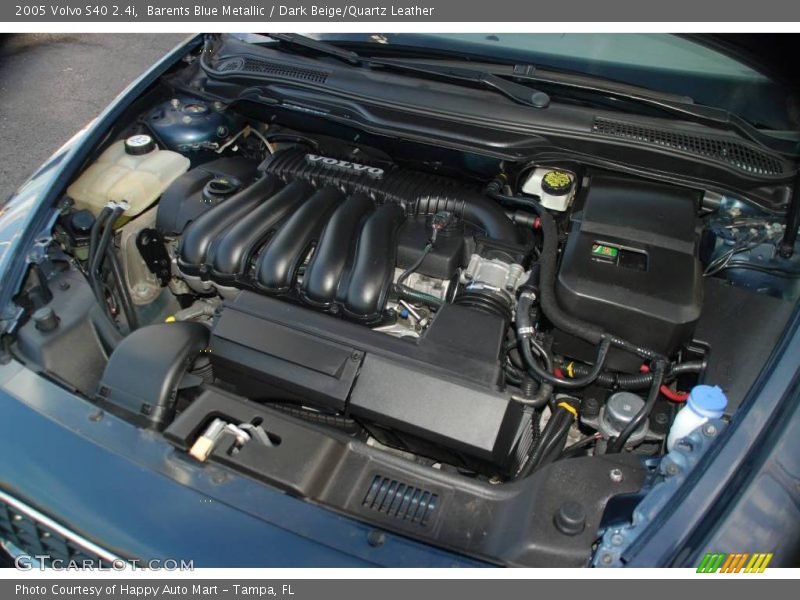 Barents Blue Metallic / Dark Beige/Quartz Leather 2005 Volvo S40 2.4i