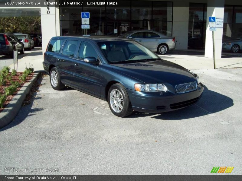 Barents Blue Metallic / Taupe/Light Taupe 2007 Volvo V70 2.4