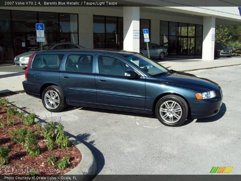 Barents Blue Metallic / Taupe/Light Taupe 2007 Volvo V70 2.4