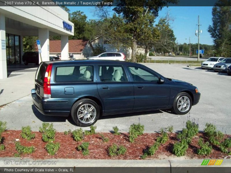 Barents Blue Metallic / Taupe/Light Taupe 2007 Volvo V70 2.4