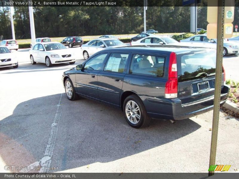 Barents Blue Metallic / Taupe/Light Taupe 2007 Volvo V70 2.4