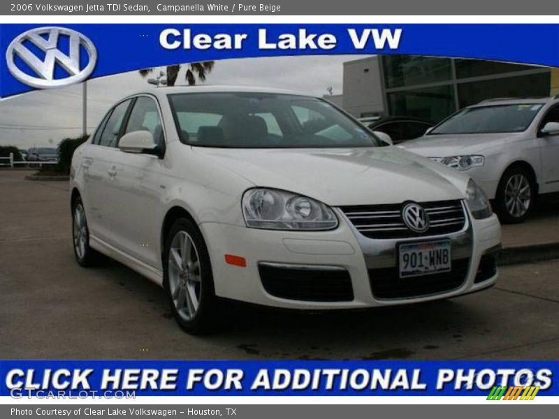 Campanella White / Pure Beige 2006 Volkswagen Jetta TDI Sedan