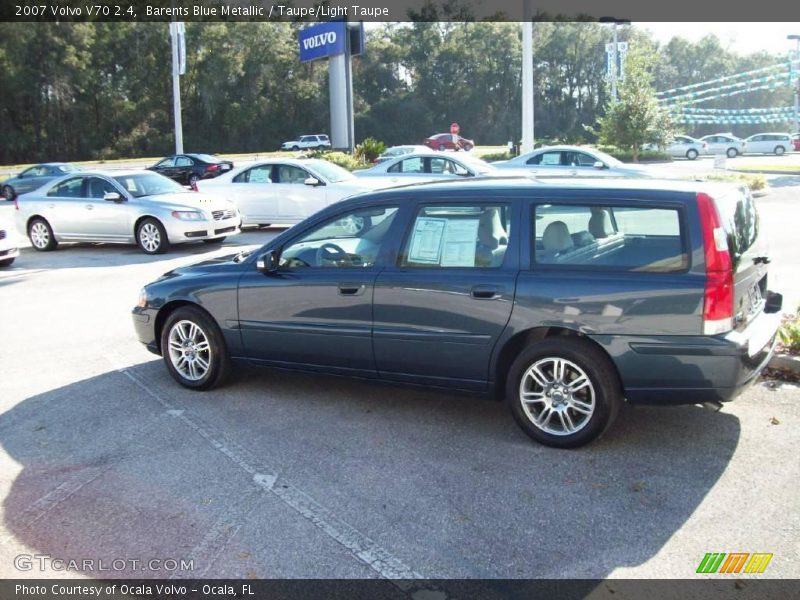 Barents Blue Metallic / Taupe/Light Taupe 2007 Volvo V70 2.4