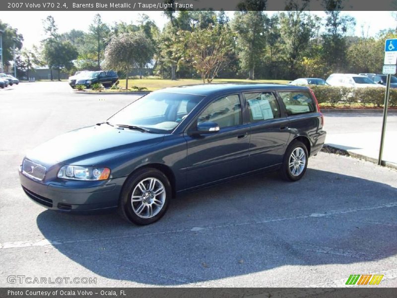 Barents Blue Metallic / Taupe/Light Taupe 2007 Volvo V70 2.4