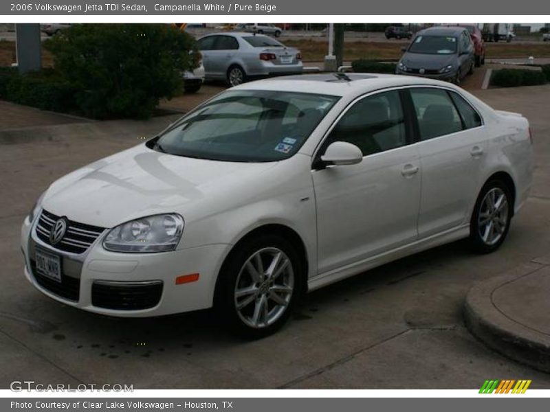Campanella White / Pure Beige 2006 Volkswagen Jetta TDI Sedan
