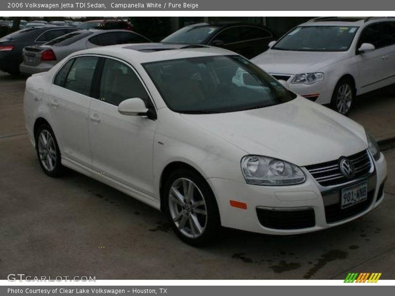 Campanella White / Pure Beige 2006 Volkswagen Jetta TDI Sedan