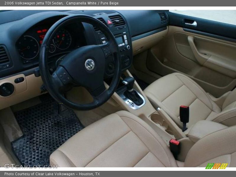 Campanella White / Pure Beige 2006 Volkswagen Jetta TDI Sedan
