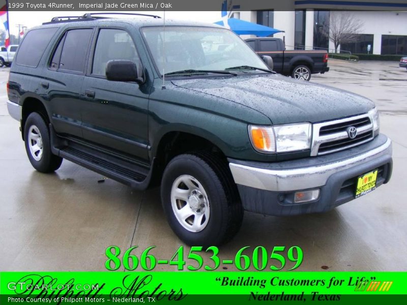 Imperial Jade Green Mica / Oak 1999 Toyota 4Runner