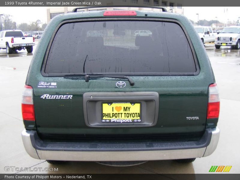 Imperial Jade Green Mica / Oak 1999 Toyota 4Runner