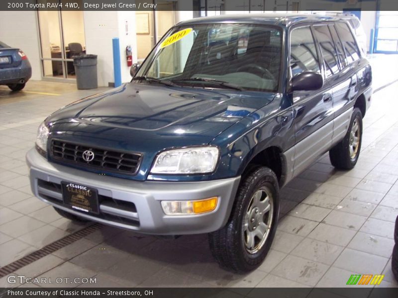 Deep Jewel Green / Gray 2000 Toyota RAV4 4WD
