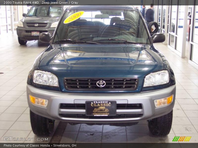 Deep Jewel Green / Gray 2000 Toyota RAV4 4WD