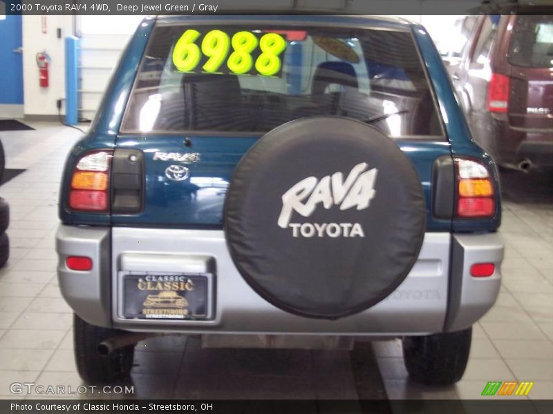 Deep Jewel Green / Gray 2000 Toyota RAV4 4WD